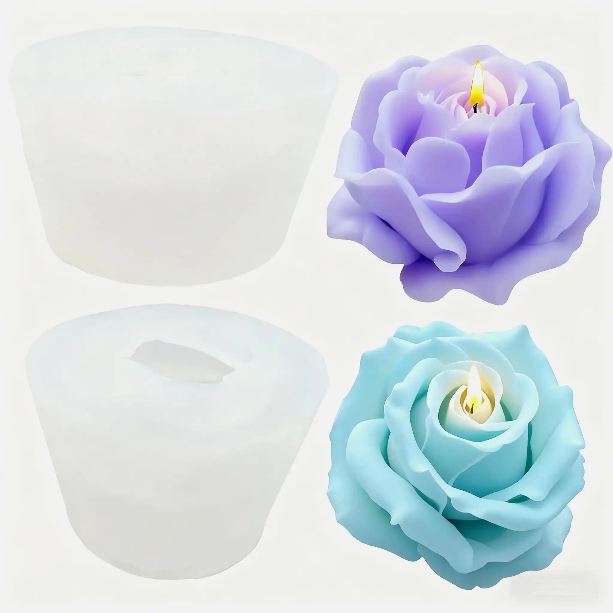 Soap Making Gifts - Moules à bougies en silicone 3D