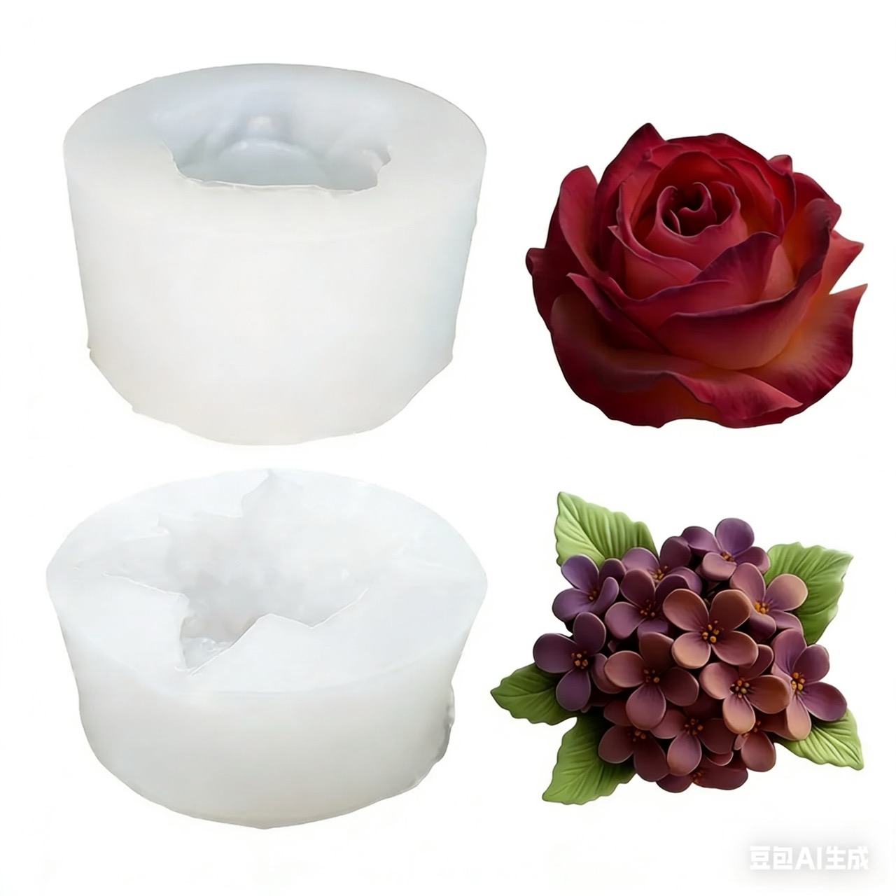 Soap Making Gifts - Moules en silicone 3D en deux